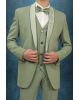 Elegant Sage Green Color And its Regal, Formal Styling With The Embroidered Lapel Suit