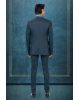 Prussian Blue Handworked Designer Tuxedo In 3 pc Set