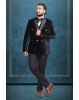 Midnight Noir Velvet Double-Breasted Tuxedo