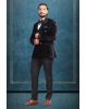 Midnight Noir Velvet Double-Breasted Tuxedo