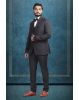 Midnight Velvet – Timeless Elegance in Black Luxury 3 Piece Tuxido Suit