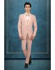 Blush Pink 3-Piece Tuxedo Suit with Bow Tie & Embellished Detailing