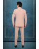 Blush Pink 3-Piece Tuxedo Suit with Bow Tie & Embellished Detailing