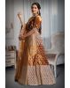 Mustard silver thread and jarkan stone work lehenga