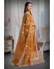 Mustard silver thread and jarkan stone work lehenga