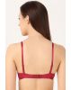 Women's Under-Wired Padded Soft Touch Microfiber Nylon Elastane Stretch Full Coverage Lace Styling Multiway T-Shirt Bra with Adjustable Straps - Anemone