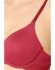 Women's Under-Wired Padded Soft Touch Microfiber Nylon Elastane Stretch Full Coverage Lace Styling Multiway T-Shirt Bra with Adjustable Straps - Anemone