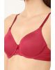 Women's Under-Wired Padded Soft Touch Microfiber Nylon Elastane Stretch Full Coverage Lace Styling Multiway T-Shirt Bra with Adjustable Straps - Anemone