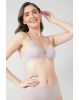 Women's Under-Wired Padded Soft Touch Microfiber Nylon Elastane Stretch Full Coverage Lace Styling Multiway T-Shirt Bra with Adjustable Straps - Lilac