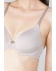 Women's Under-Wired Padded Soft Touch Microfiber Nylon Elastane Stretch Full Coverage Lace Styling Multiway T-Shirt Bra with Adjustable Straps - Lilac