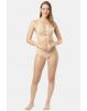 Women's Under-Wired Padded Soft Touch Microfiber Nylon Elastane Stretch Full Coverage Lace Styling Multiway T-Shirt Bra with Adjustable Straps - Mocha