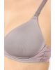Women's Wirefree Padded Microfiber Nylon Elastane Stretch Full Coverage Multiway Styling T-Shirt Bra with Magic Under Cup - Mocha