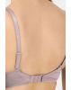 Women's Wirefree Padded Microfiber Nylon Elastane Stretch Full Coverage Multiway Styling T-Shirt Bra with Magic Under Cup - Mocha