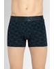 Men's Tactel Microfiber Elastane Stretch Printed Trunk with Moisture Move Treatment - True Navy Prints