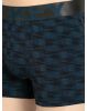 Men's Tactel Microfiber Elastane Stretch Printed Trunk with Moisture Move Treatment - True Navy Prints