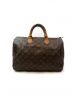 Louis Vuitton Speedy 35 Monogram Canvas Boston Bag with Charm