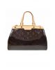 Louis Vuitton Brea Shoulder Bag PM Amarante Leather Monogram Vernis