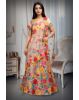 Chikoo Multicolour Threadwork Floral Lehenga