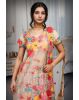 Chikoo Multicolour Threadwork Floral Lehenga