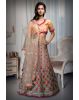 Multicolour Bangalori Silk Artificial Mirror Heavy Embellished Bridal Lehenga