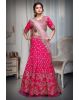 Heavy Sequence Worked Lehenga With Same Color Detailed Blouse And Light Pink Dupatta