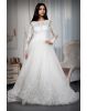 Pure White With Shimmer Detailing Full-Length White Bridal Gown