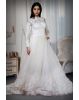 Pure White With Shimmer Detailing Full-Length White Bridal Gown