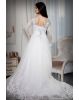 Pure White With Shimmer Detailing Full-Length White Bridal Gown