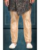 asymmetrical cut jacquard in green indowestern