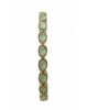 Gold-Tone Aqua Green Stone Slim Bangle