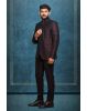 Brown and Black Exquisite Minimalist Jaquard Printed Classic Jodhpuri