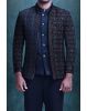 Black Elegant Jodhpuri With Contrast Threadwork Embroidery Details