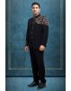 Exquisite Golden Zardosi Handworked Jodhpuri In Black Color
