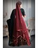 Dark Green And Maroon  Lehenga Inexquisite Stone Work And Threadwork With Matching Dupatta