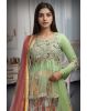 Multicoloured Heavy Handworked Lehenga With a Lot Of Colour Detailing And Stone Work With Scallop Worked Dupattas In Vibrant Colour Coordination