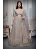 Ivory Heavy Embellished Bridal Lehenga With Golden Stone Details On Skirt , Crop Top And Dupatta