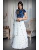 Midnight Bloom Embroidered gold  Work  lehenga