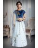 Midnight Bloom Embroidered gold  Work  lehenga