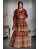 Deep Maroon Heavy Hand Embroidered Sharara Suit Same Colour Dupatta