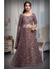 Wisteria Purple Colour Heavy Threadwork Detailing In Floral Motif  Along With Detailed Dupatta And Blouse