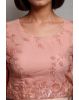 Light Pink Colour Heavy Threadwork Detailing In Floral Motif  Along With Detailed Dupatta And Blouse