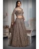 Golden Heavy Embellished Bridal Lehenga With Golden Stone Details On Skirt , Crop Top And Dupatta