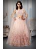 Baby Pink Omber Shaded Indo Western Lehenga