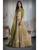 Light Green Colour Lehenga With Heavy Stone Work , Beads Work And Threadwork With Same Colour Dupatta