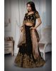 Deep Maroon Heavy Bridal Lehenga, With Blush Pink Dupatta