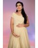 Pastel Yellow flap with gathered gown