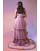 Lavender ruffled tulle  gown