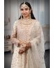 Heavy Worked Off White Bridal Gown With Stone Work Embellishment