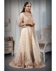 Heavy Worked Off White Bridal Gown With Stone Work Embellishment