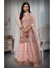 Pastel Pink Sharara Set With Stone Work Detailing